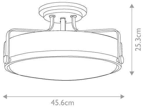 Hinkley - Prisadený luster HARPER 3xE27/60W/230V mosadz