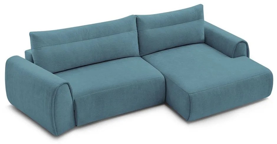 Modrá rohová pohovka Aden – Bobochic Paris