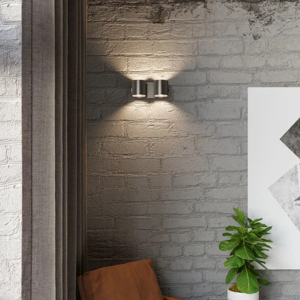 Sollux SL.0660 - Nástenné bodové svietidlo ORBIS 2xG9/40W/230V čierna