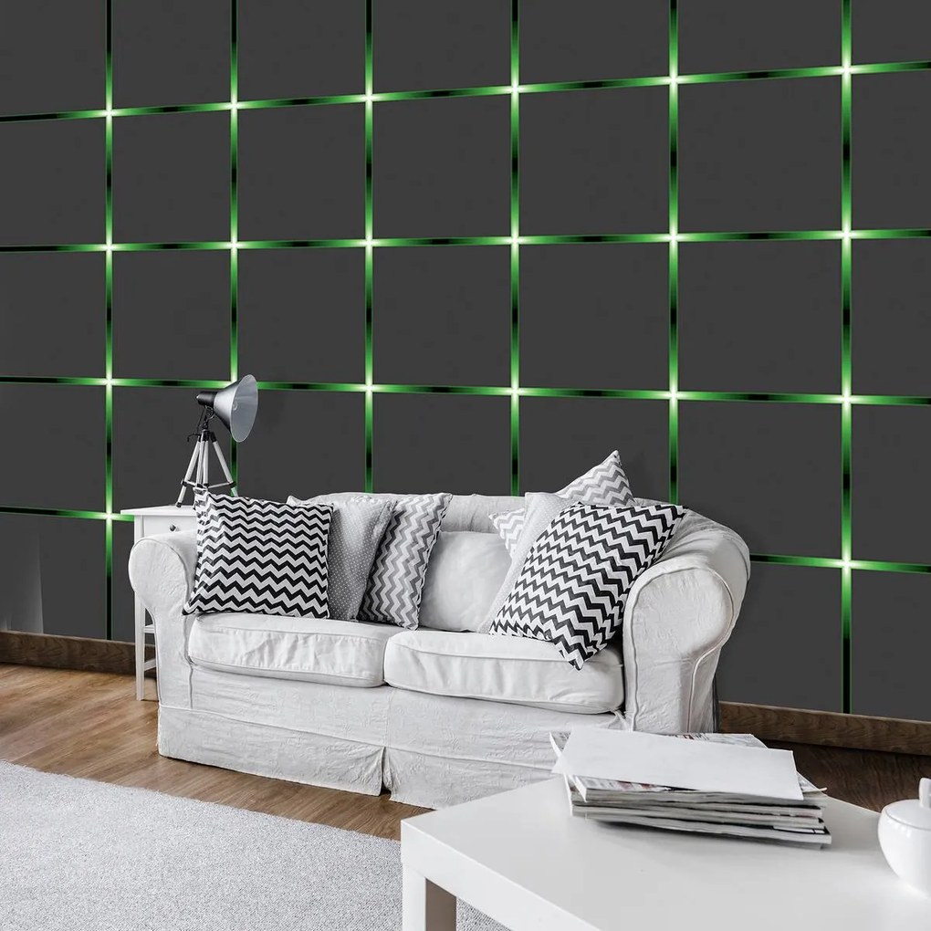 Fototapeta - Zelená mriežka (152,5x104 cm)
