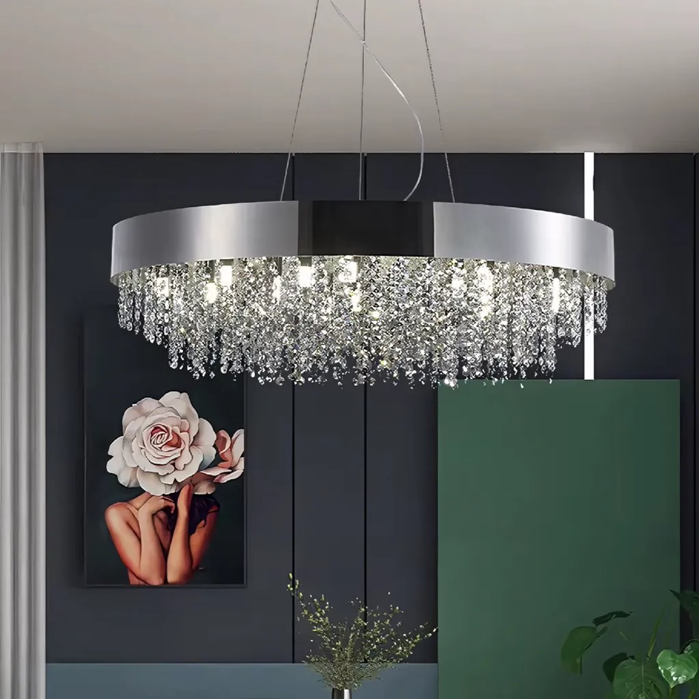 Toolight Toolight, stropné svietidlo 60cm, 16xG9, APP1786-5CP, chrómová, OSW-04057