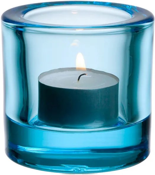 Iittala Svietnik na čajovú sviečku Kivi, light blue