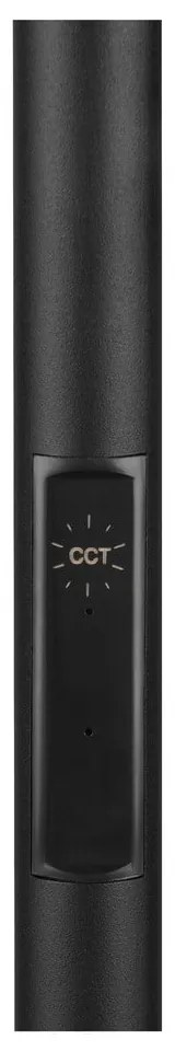 Čierna LED stojacia lampa (výška 178 cm) Specter – Trio