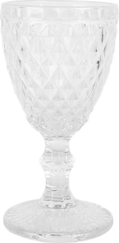 Transparentný pohár na vodu na nohe Diamond - Ø 8*16 cm / 200 ml