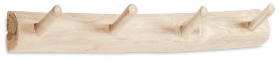 Nástenný vešiak z tíkového dreva v prírodnej farbe 63 cm Gaillech – Kave Home