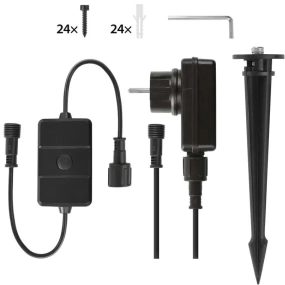 SADA 3x LED RGBIC Stm. von. reflektor LED/14W/230V 3000-6500K IP65 Wi-Fi Tuya
