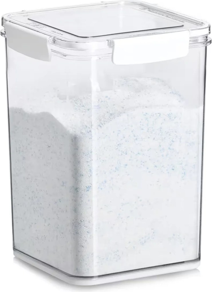 ZELLER PRESENT Dóza na potraviny s 4 klipmi, vrátane odmerky, 5100 ml, COMPACTA