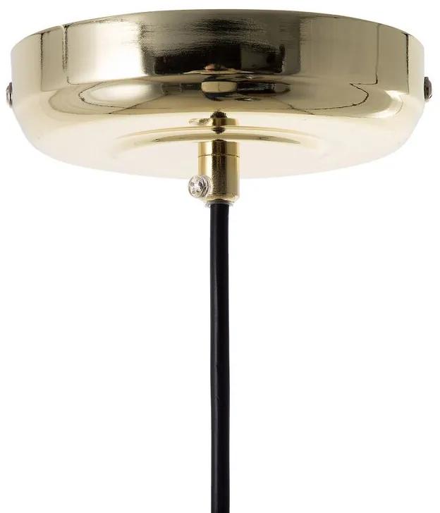 Závesná kovová lampa zlatá GUAM Beliani
