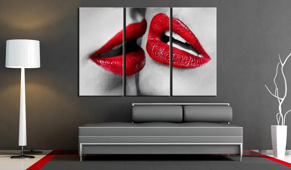 Artgeist Obraz - Hot lips Veľkosť: 120x80, Verzia: Premium Print