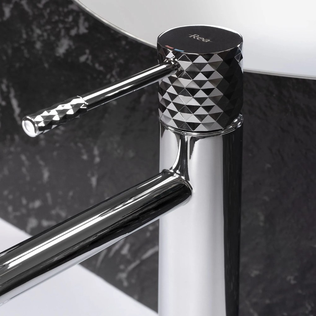 Rea Lungo Diamond, vysoká umývadlová batéria h-300, chrómová, REA-B4636
