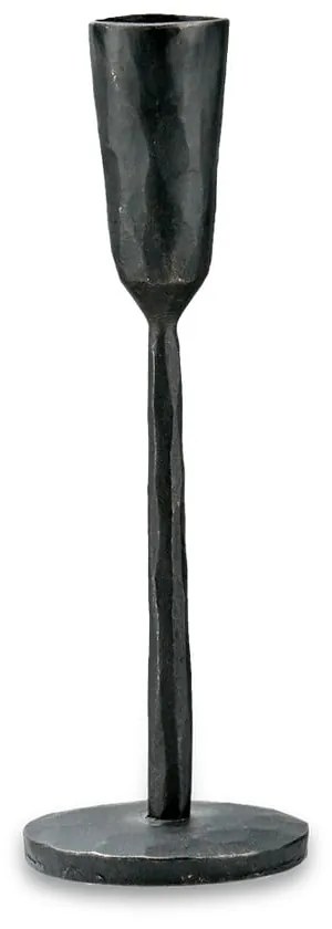 Čierny kovový svietnik Nkuku Mbata, výška 20 cm