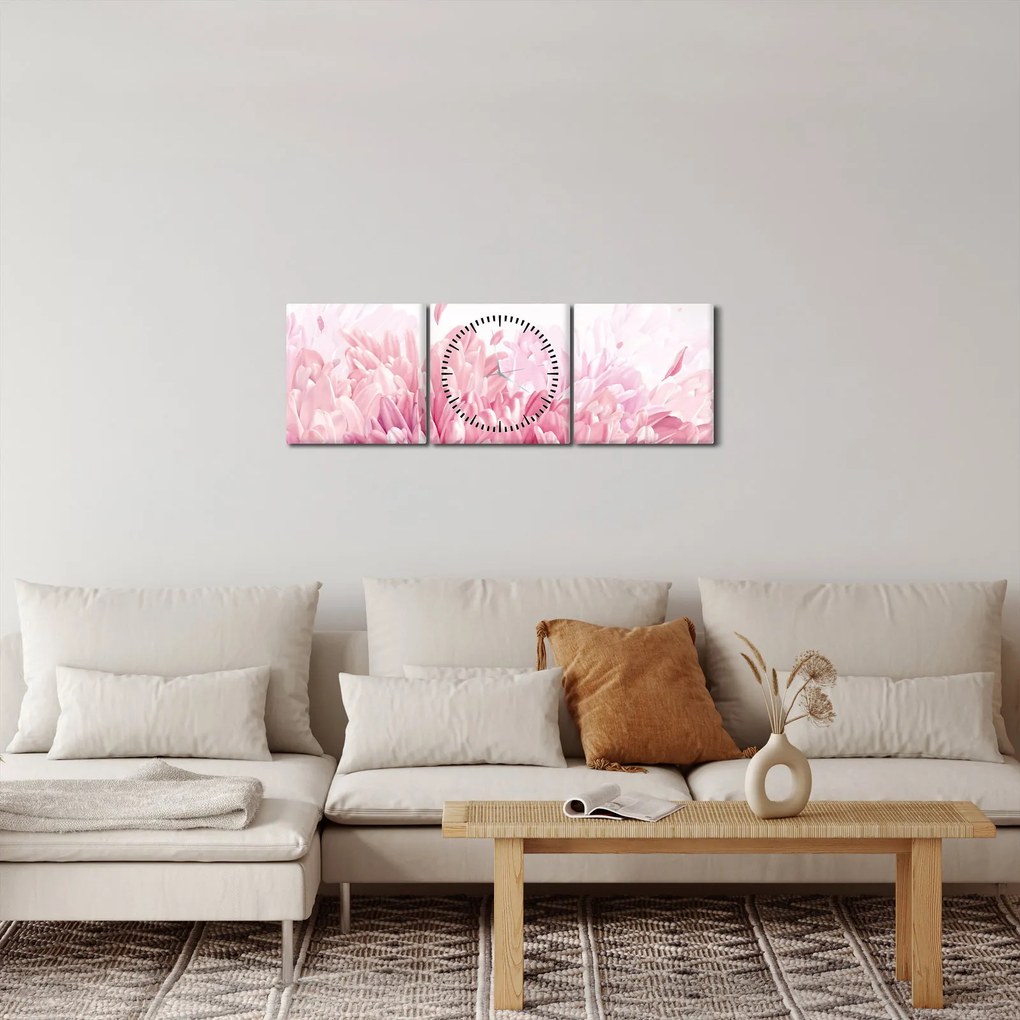 Obraz - Rozkvet (s hodinami) (90x30 cm)