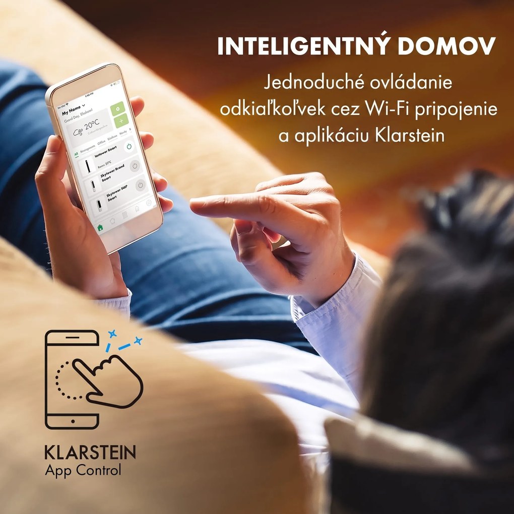 Klarstein Icetower Smart, stĺpový ventilátor, 45 wattov, ovládanie cez aplikáciu