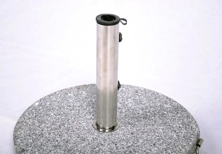 Garthen 1507 Stojan na slnečník (kruhový) - žula / nerezová oceľ, 40 kg