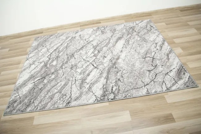 Metrážny koberec Aqua Marble 19 mramor sivý