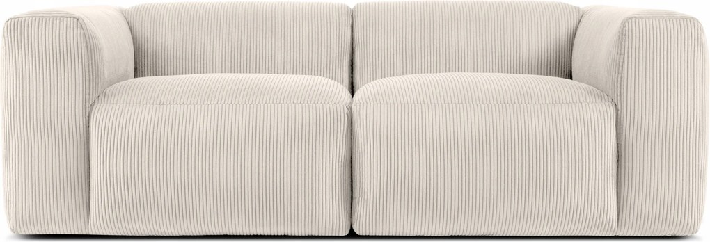 Modulárna dvojmiestna pohovka s roštom Konsimo Buffo krémová