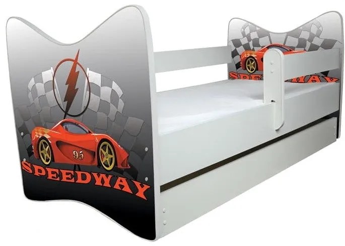 Raj posteli Detská posteľ " Speedway " DLX biela