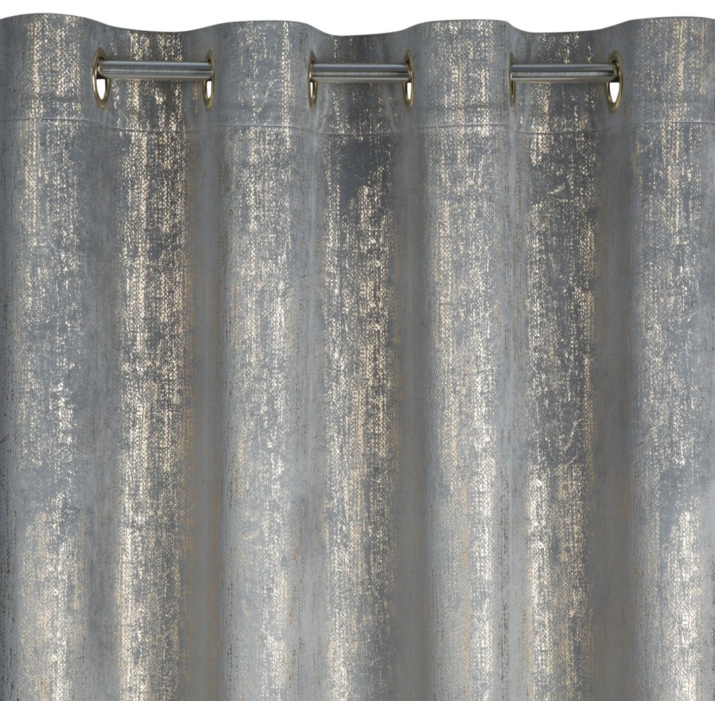 EUROFIRANY ZATEMŇOVACÍ ZÁVES NA KRÚŽKOCH DARA 140X250 CM VZOROVANÁ