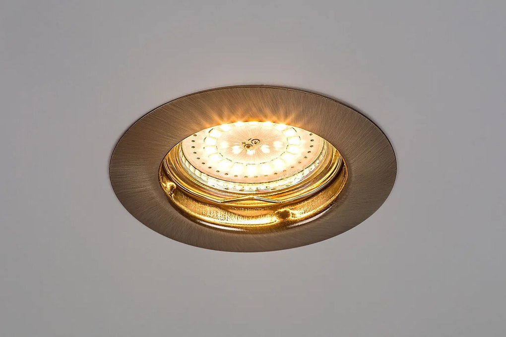Rabalux LED zápustné bodové svietidlo Lite 3x3W | 720lm | 3000K | IP40 - set 3 svietidiel, bronz