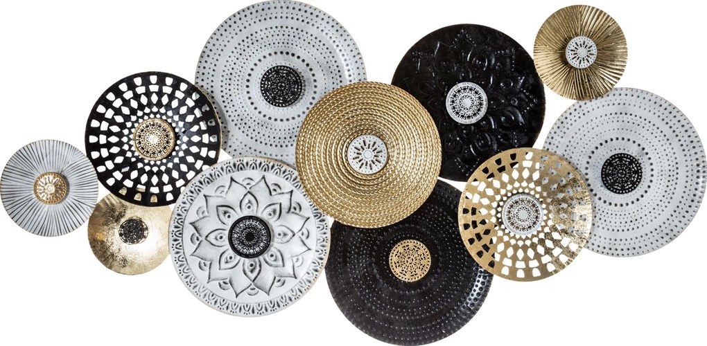 Kovová dekorácia na stenu Moe 134x68 cm