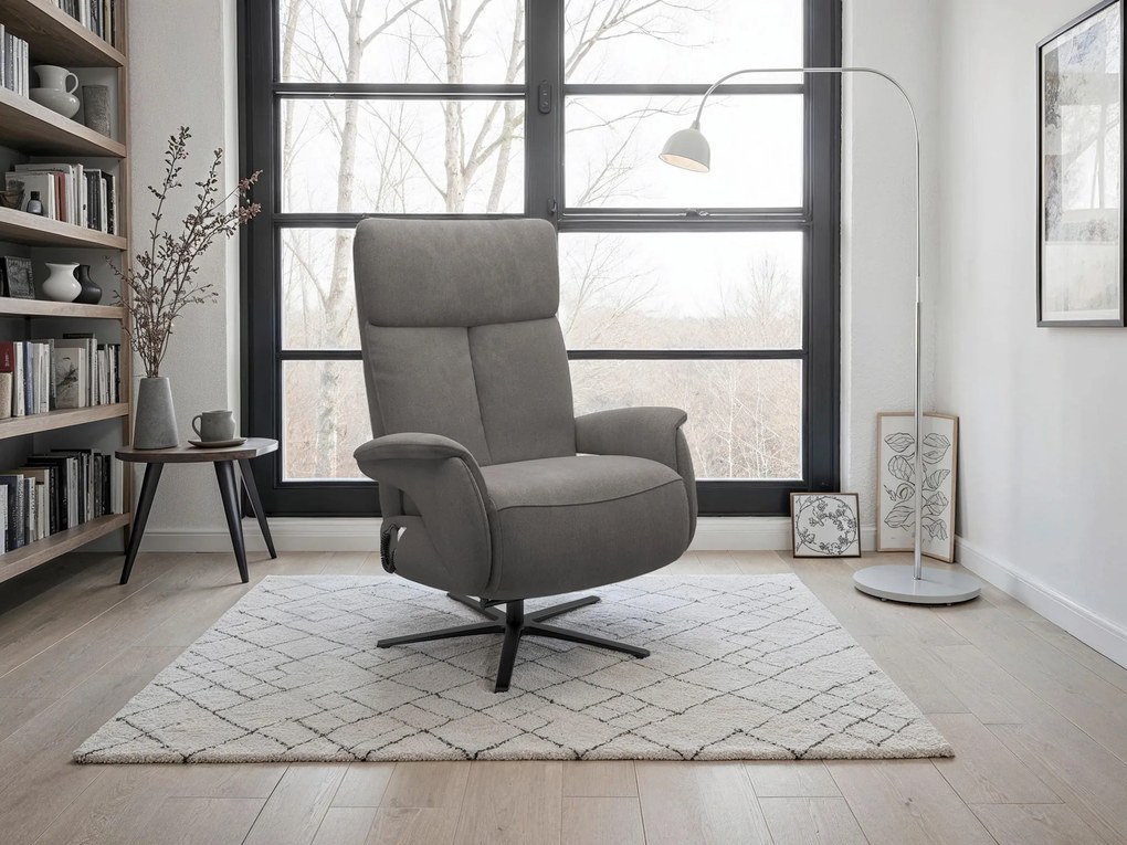 XXXLutz RELAXAČNÉ KRESLO, textil, grafitová Sit & More - Online Only obývacie izby - 000144028614