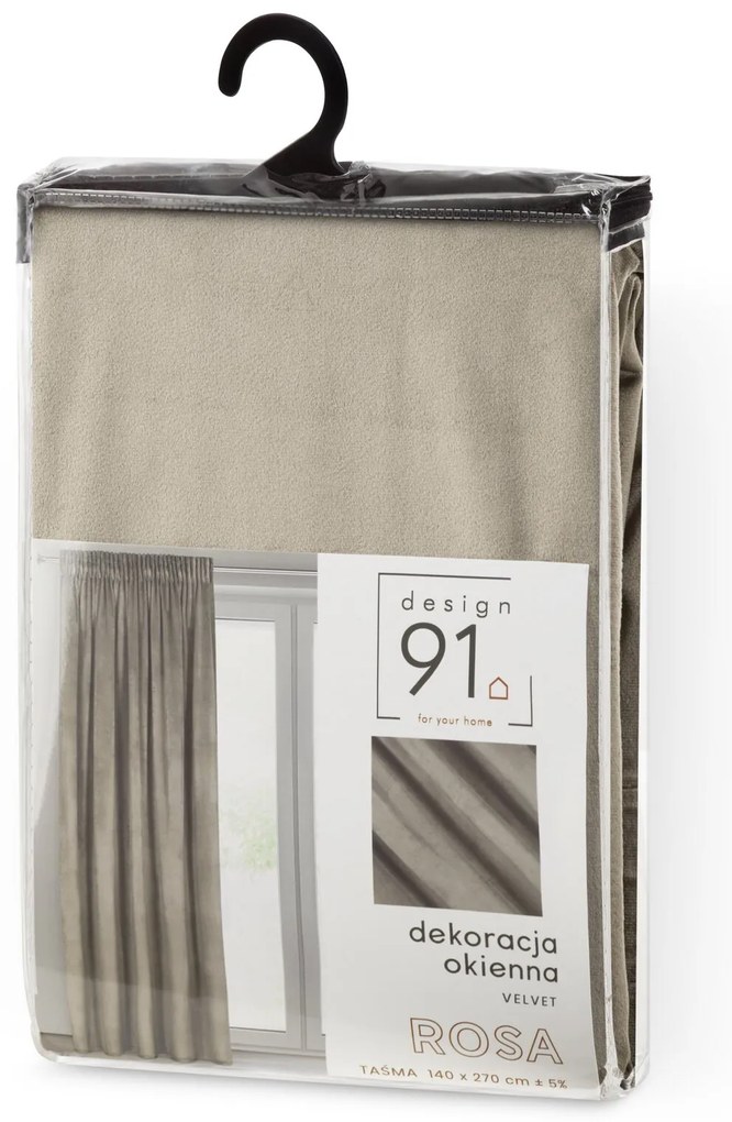 ZATEMŇOVACÍ ZÁVES NA PÁSKE ROSA 140X270 CM HNEDÁ