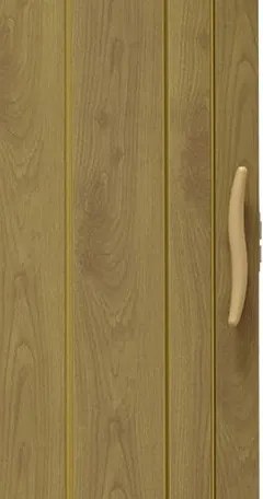Skladacie dvere 001P svetlý dub matný 90 cm