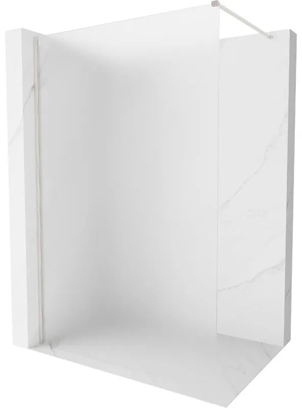 Mexen, Mexen Kioto-X sprchová stena 70 x 200 cm, matná 10 mm, matný nikel - 800-070-101-97-30-X