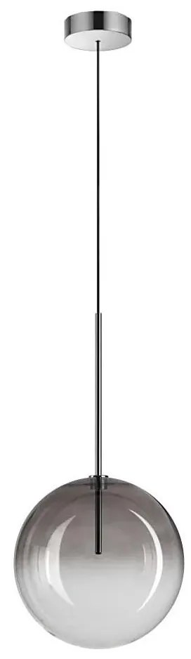 Ideal Lux - LED Luster na lanku EQUINOXE 1xG4/2W/230V pr. 25 cm chróm/dymová