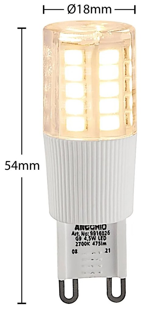 Arcchio LED s kolíkovou päticou G9 4,5 W 2 700 K