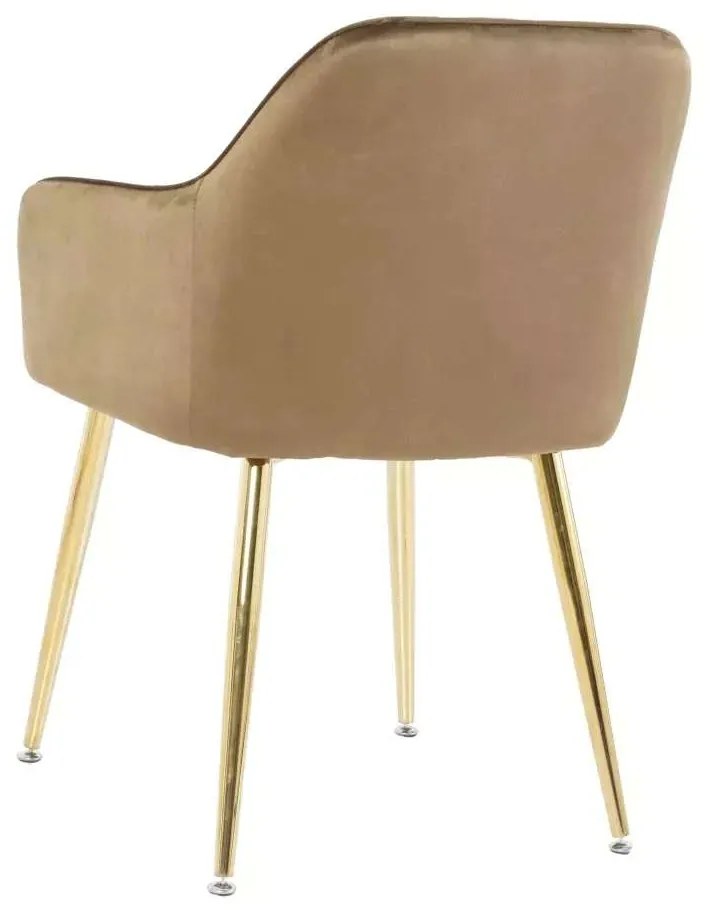 LuxuryForm DESIGN Jedálenská stolička AUSTIN VELUR - hnedá