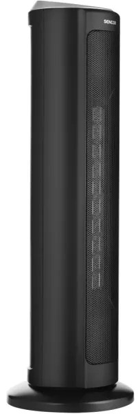 Sencor - Ventilátor s keramickým vykurovacím telesom 1300/2200W/230V čierny + diaľkové ovládanie