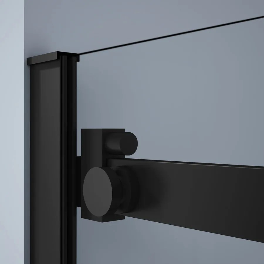 Gelco Gelco, DRAGON BLACK sprchové dvere rohový vchod 800 mm, číre sklo, GD4280B