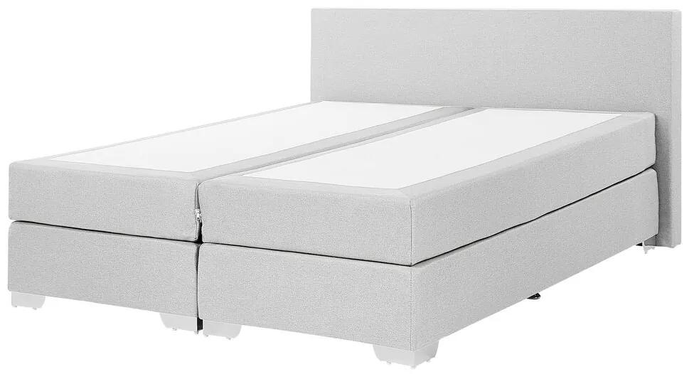 Kontinentálna posteľ 160 cm PREMIER (s matracmi) (svetlosivá). Vlastná spoľahlivá doprava až k Vám domov. 1007440