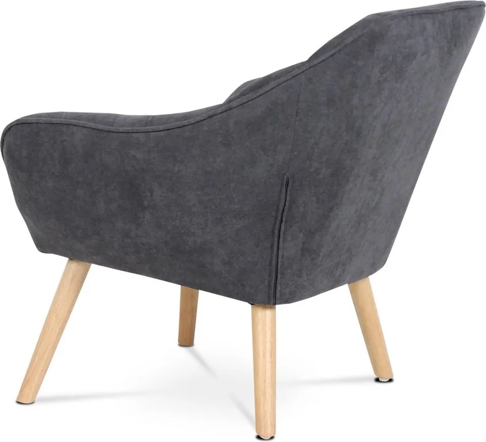 Relaxačné kreslo ASPO — masív, látka, sivá