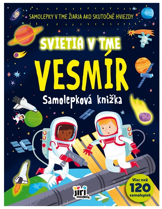 Samolepková knižka-svieti v tme Vesmír