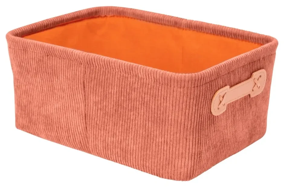 Ružový úložný box Wenko Anela, 28 x 12 cm