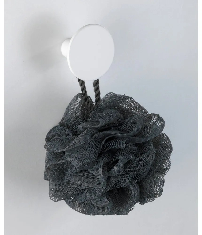 Biely nástenný háčik Wenko Melle, ⌀ 5 cm