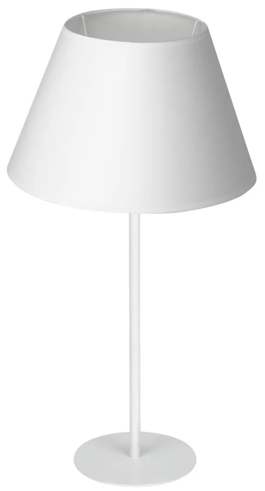 Stolná lampa ARDEN 1xE27/60W/230V pr. 30 cm biela