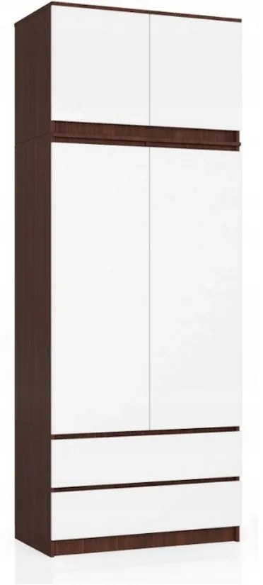 Skriňa ESTRELLA S60 2D2SZ, 60x180x51, sonoma/biela