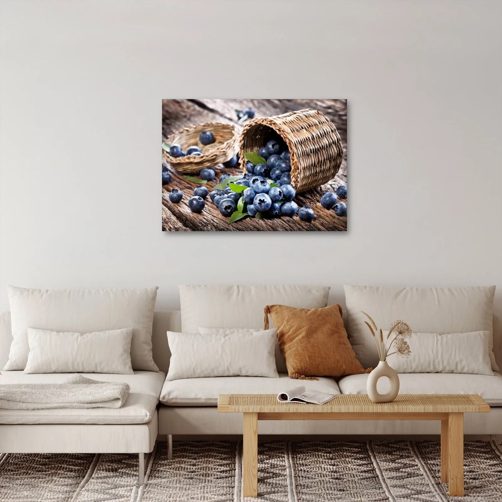 Obraz - Šťavnaté čučoriedky (70x50 cm)