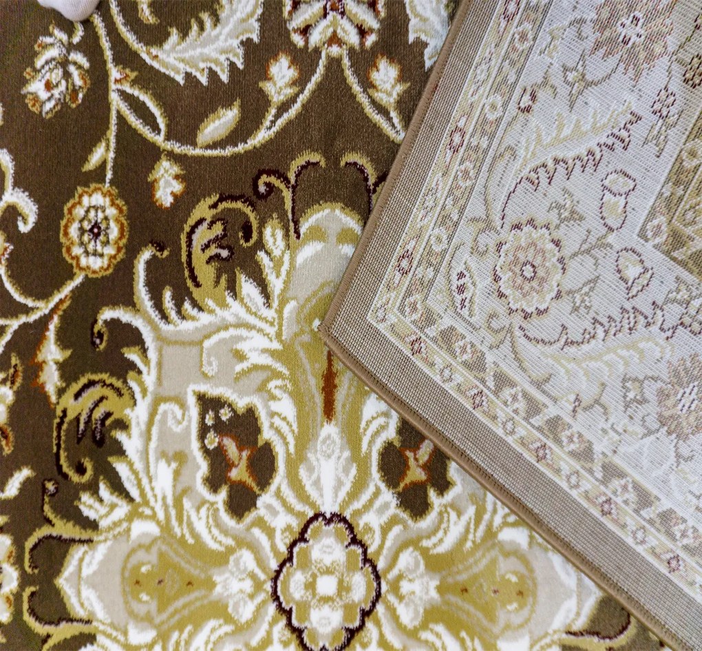 Koberec Shahrazad 4800 hnedý – orientálny vzor, obdĺžnik Rozmer: 80x150 cm