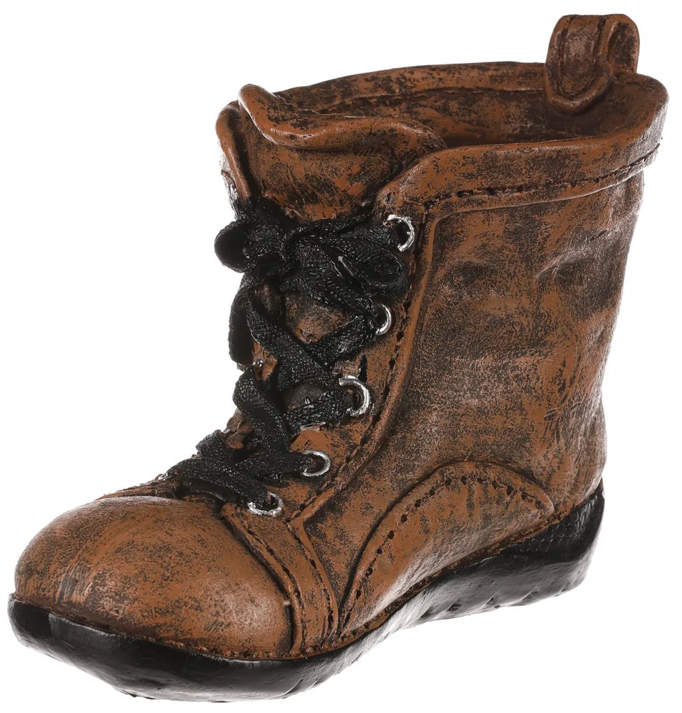 Obal na kvety - retro topánka z polyresinu 23cm