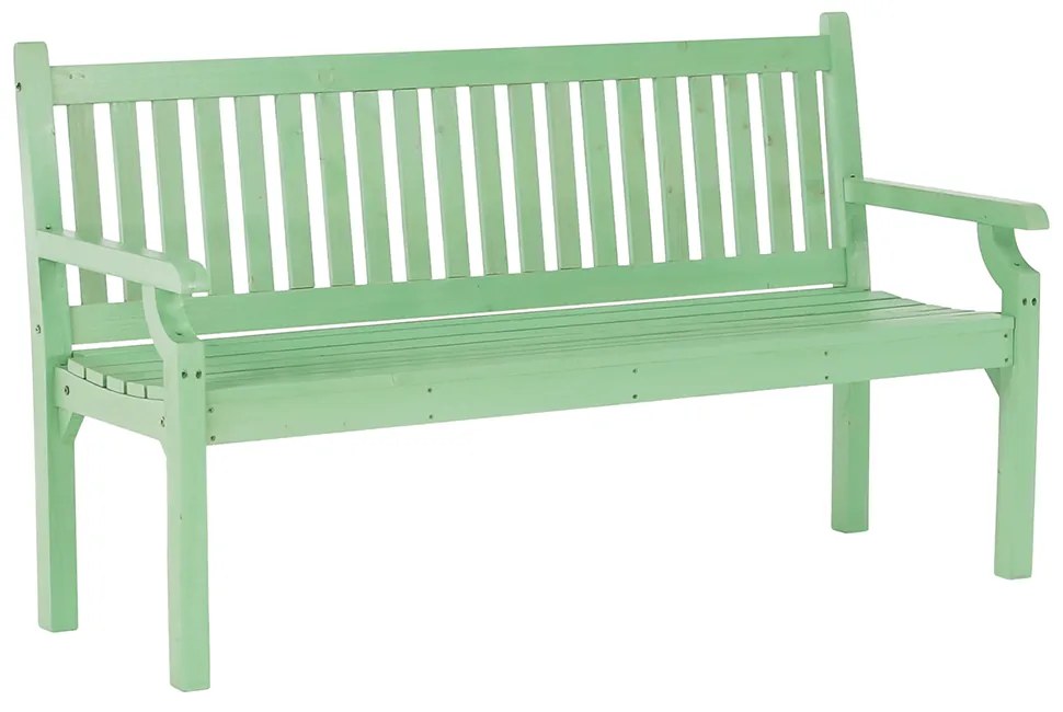 Drevená záhradná lavička, neo mint, 150 cm, KOLNA