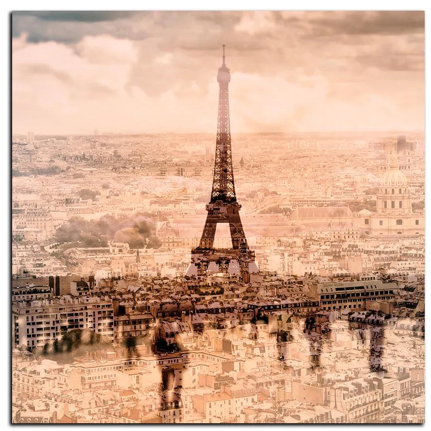 Obraz na plátne - Fotografia z Paríža - štvorec 3109A (50x50 cm)