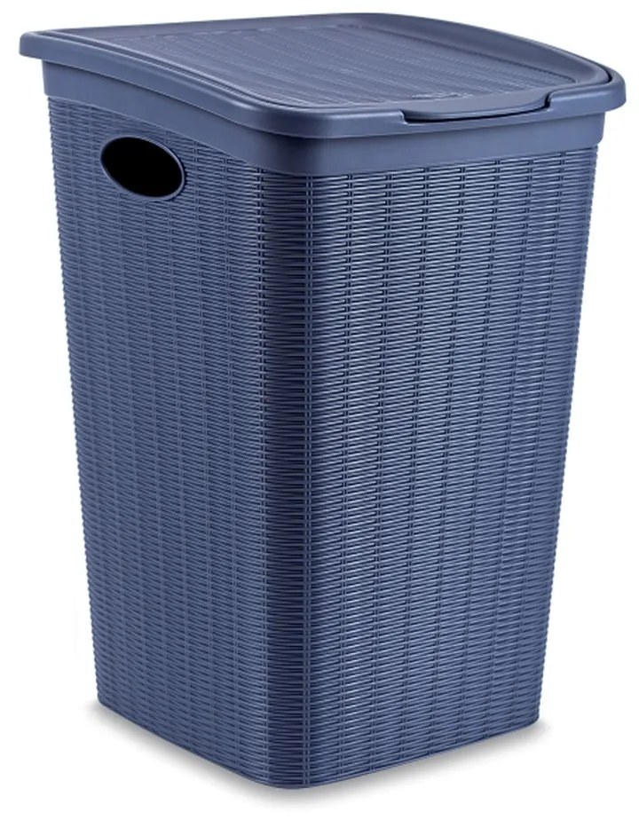 STEFANPLAST Kôš na bielizeň Elegance 50 l, modrý