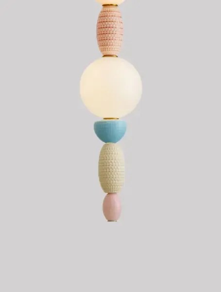 LED zlato-modro-fialové dizajnové svietidlo Obrie 2