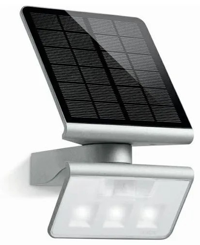 STEINEL 671013 - Solárna LED-reflektor XSolar L-S 1,2W/LED strieborná IP44