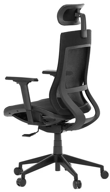 Autronic BONTEC Kancelárska stolička, synchrónny mechanizmus, čierna sieťovina, KA-W002 BK Farba: Čierna