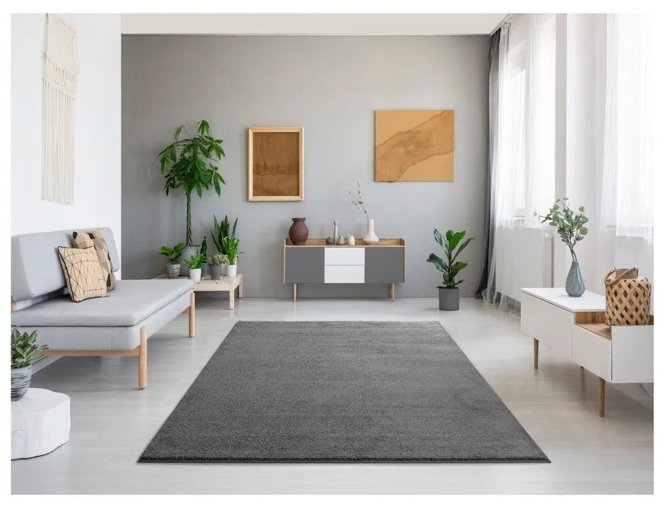 Tmavosivý koberec Universal Montana, 160 × 230 cm